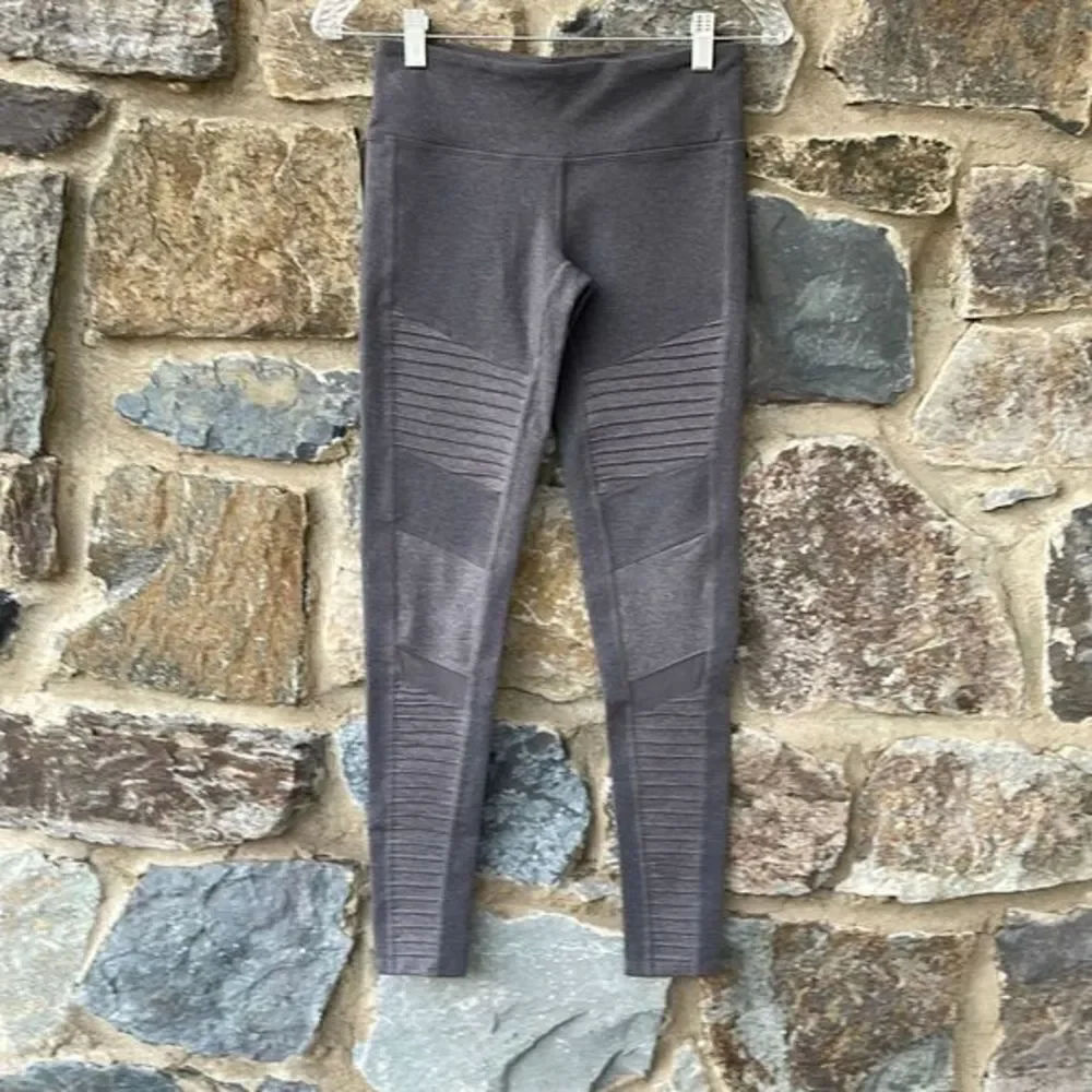 NWOT ALO Yoga | Stormy Heather Gray Moto Legging size small